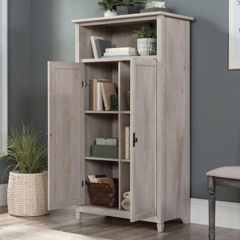 Chalked Chestnut 2-Door Office Storage Cabinet with Adjustable Shelving