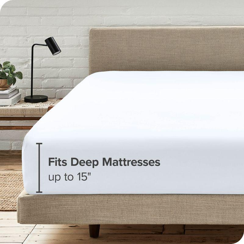 Bare Home Microfiber Fitted Sheet