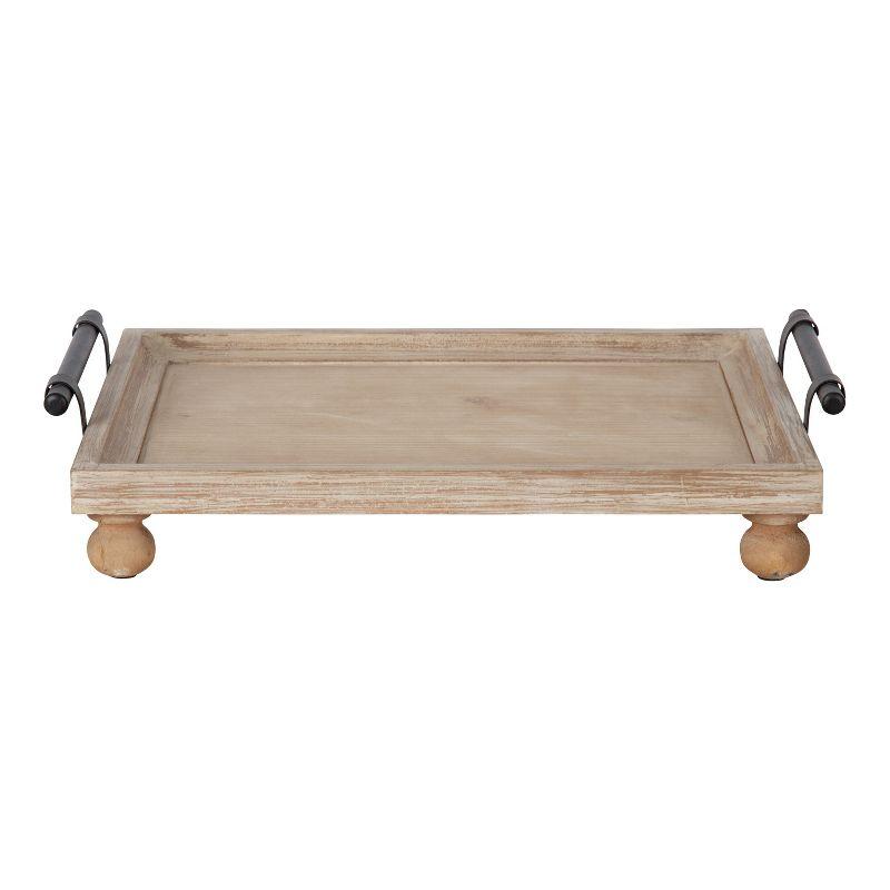 Kate and Laurel Bruillet Tray, 12x16, Brown