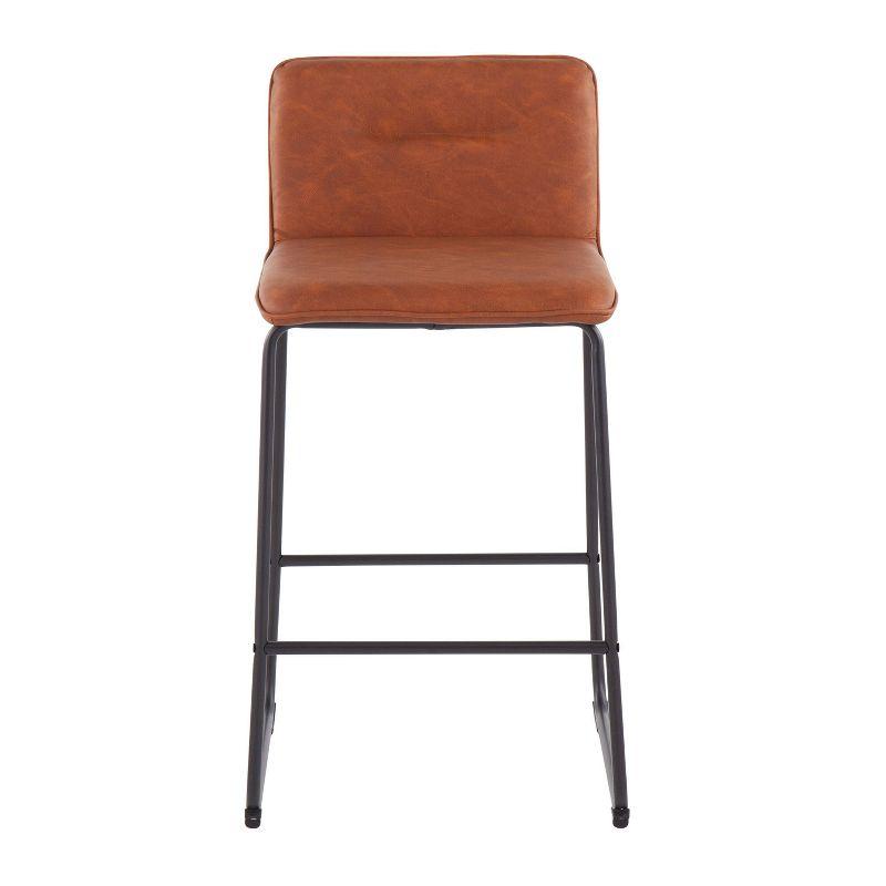 Blanco Upholstered 26'' Counter Stool with Metal Frame