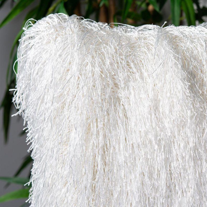 Indoor/Outdoor Shag Pillow - Pearl - 14"X24" - Safavieh