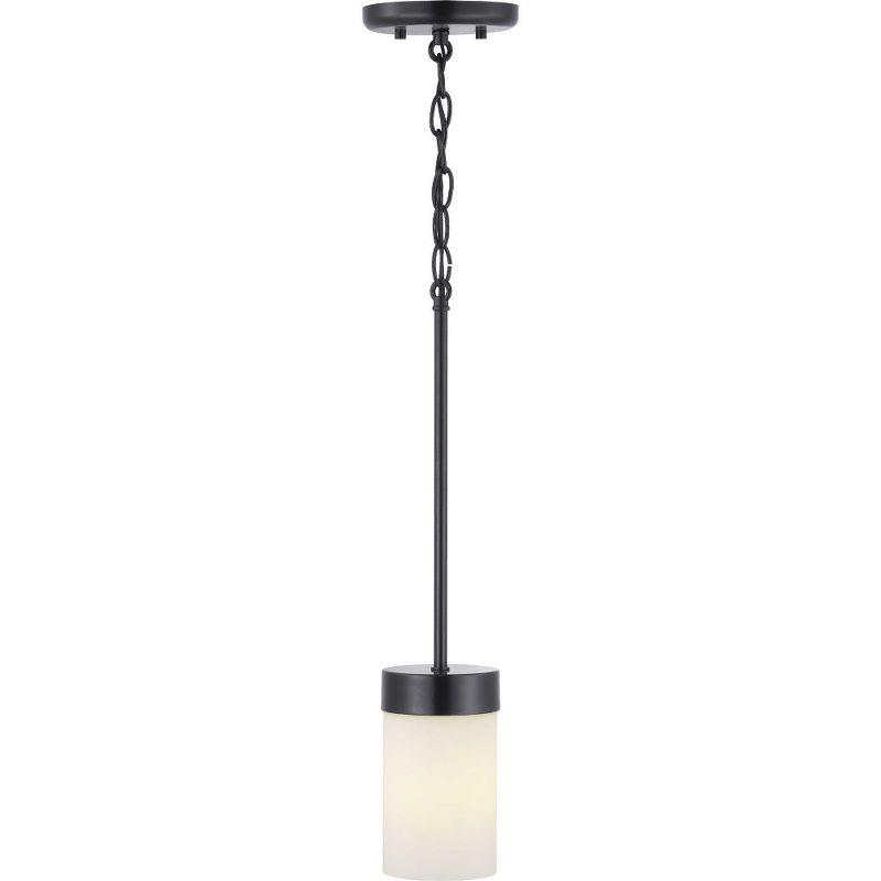 Progress Lighting Elevate 1-Light Mini Pendant, Glass, Polished Chrome, Etched White Shade, Design Series Collection