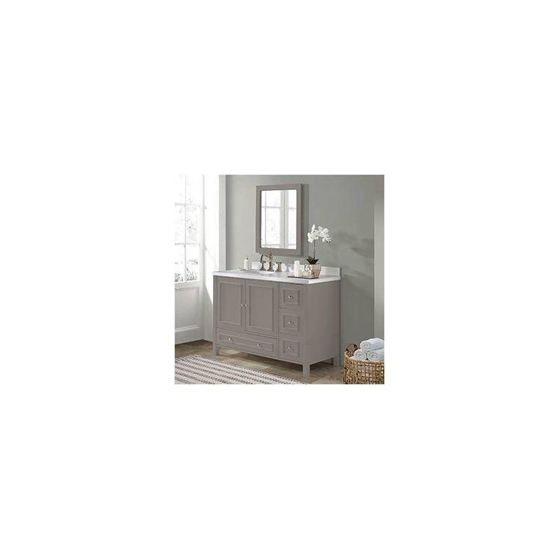 Alaterre Williamsburg 48 Inch Bathroom Vanity, Freestanding Cabinet Without Sink, Large Wood Vanity with Soft-Close Doors