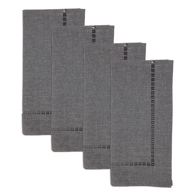 Saro Lifestyle Laser-Cut Hemstitch Napkin (Set of 4)