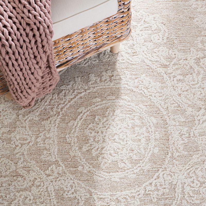 Abstract ABT357 Hand Tufted Area Rug - Ivory/Beige - 3'x5' - Safavieh.