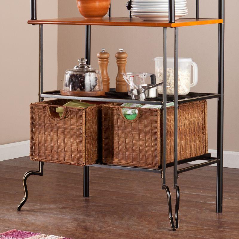 Saint Pierre Bakers Rack - KA0763 - Black/Brown - SEI
