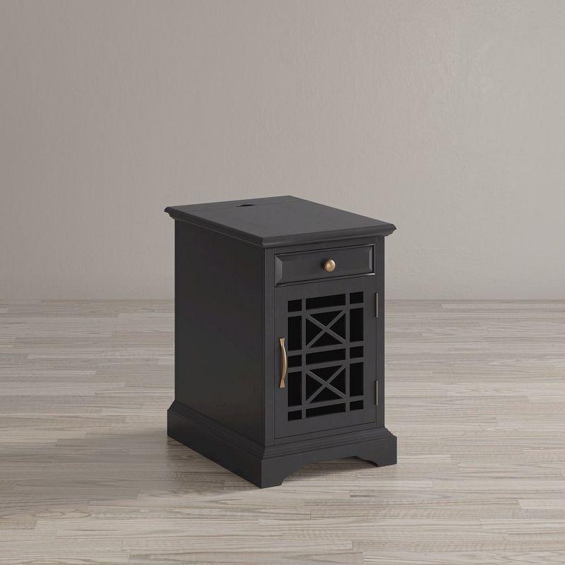 Jofran,Craftsman USB Charging Chairside End Table