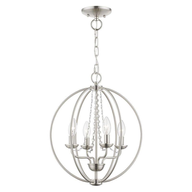 Livex Lighting Arabella 4 - Light Chandelier in  Brushed Nickel