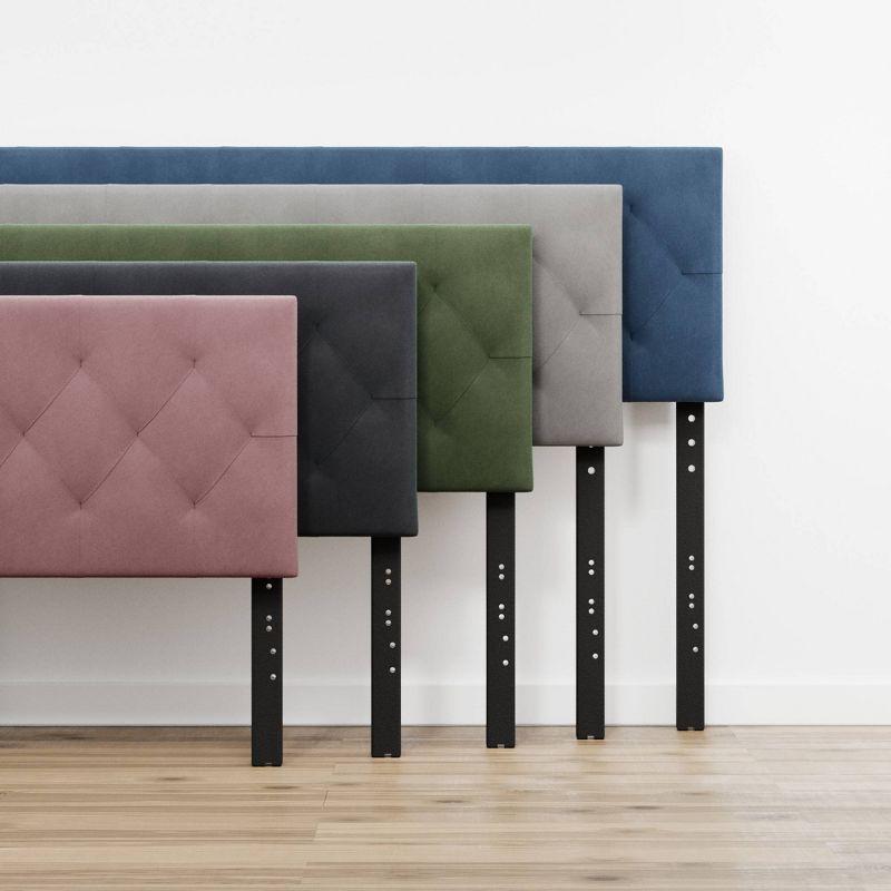 Jane Adjustable Velvet Upholstered Headboard - Brookside Home