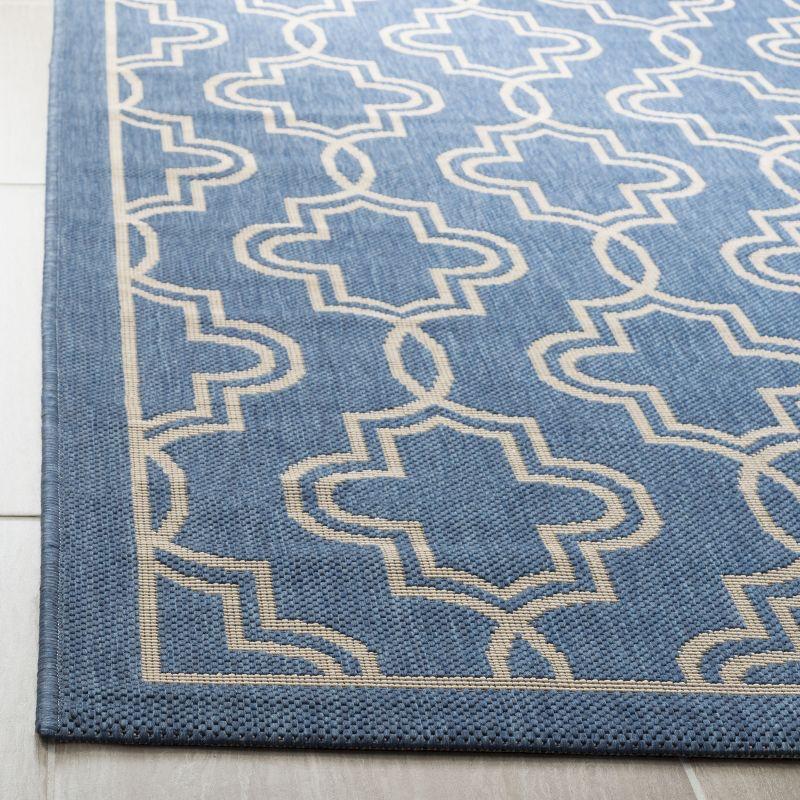 Martha Stewart Collection - MSR4274 - Indoor Power Loomed Area Rugs - Blue/Beige - 5'3"x7'7"