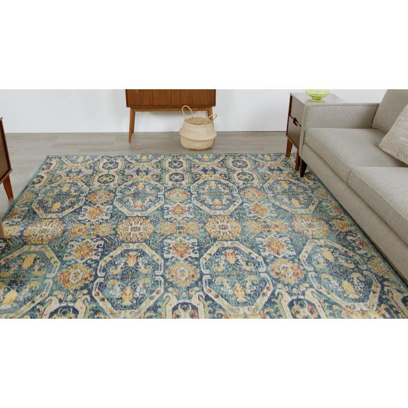Nourison Allur Floral Jewel Indoor Area Rug Red Multicolor 7'10" x 9'10"