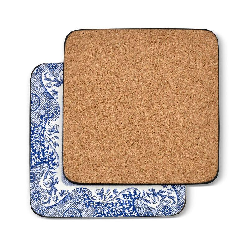 Pimpernel Blue Italian Coasters 4"X 4"