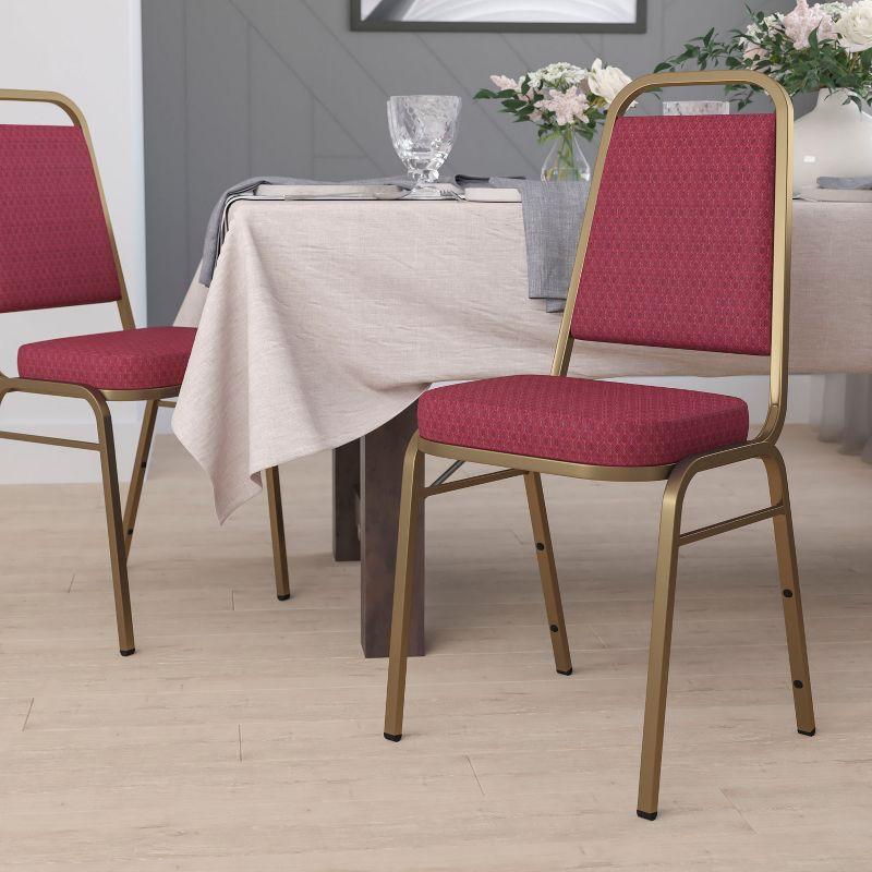 Amaya Trapezoidal Back Stacking Banquet Chair with 2.5" Thick Seat