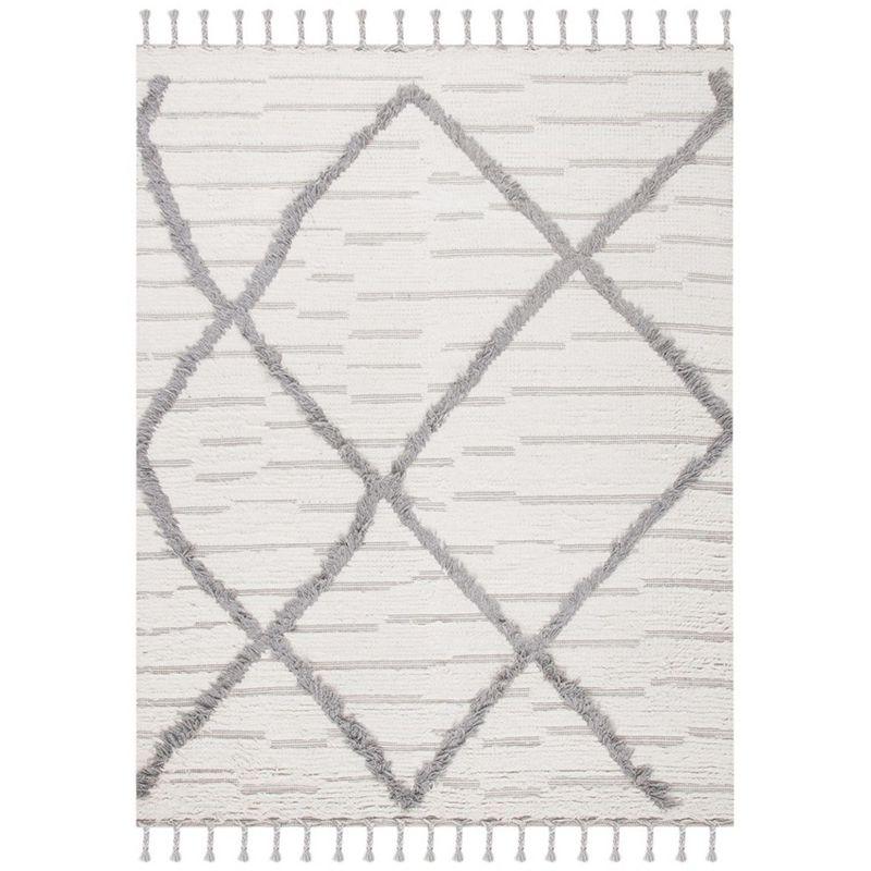 Kenya KNY954 Hand Woven Area Rug - Ivory/Gray - 5'x8' - Safavieh.