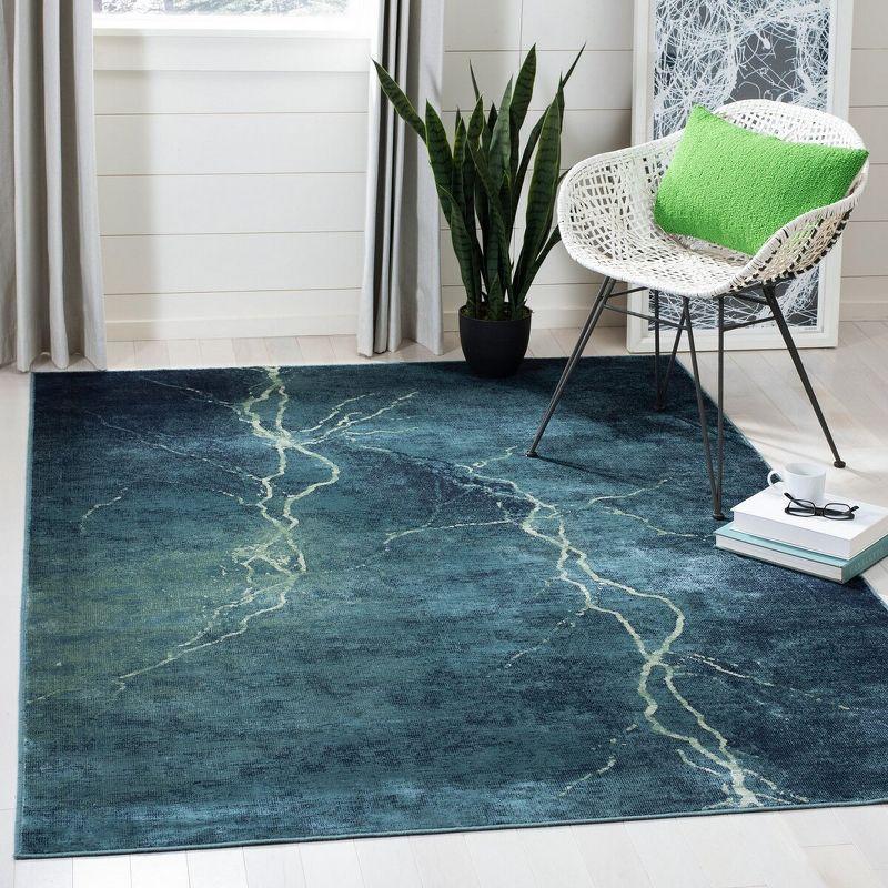 Constellation Vintage CNV748 Loomed Indoor Area Rug - Turquoise/Multi - 5'3"x7'6" - Safavieh