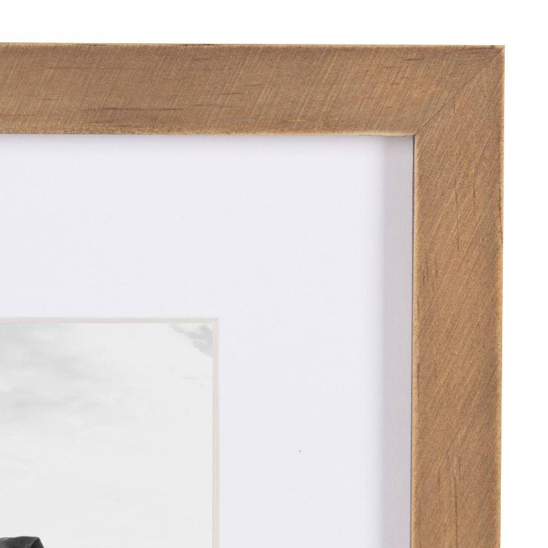 8" x 10" Matted to 5" x 7" Gallery Tabletop Frame Light Brown - Kate & Laurel All Things Decor