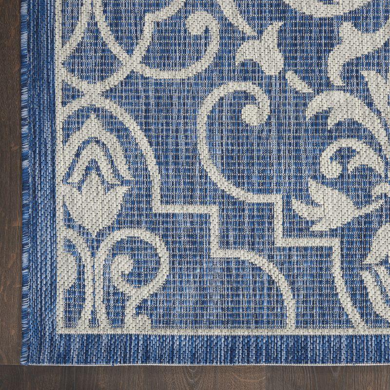 Nourison Garden Party GRD04 Indoor/outdoor Area Rug - Denim 2'2" x 7'6"