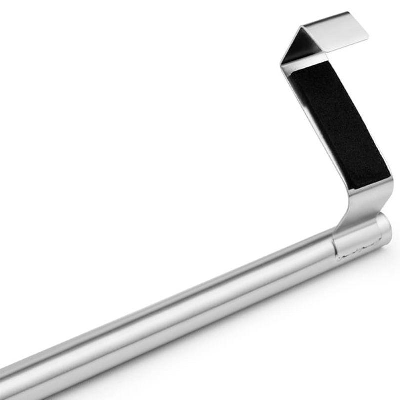 14-Inch Brushed Stainless Steel Over-the-Door Towel Bar