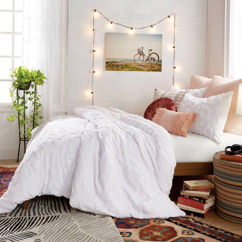 Peri Home Chenille Leopard Duvet Cover Set