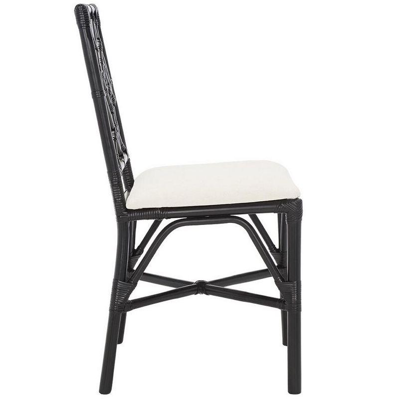 Bhumi Accent Chair W/ Cushion - ACH6509 - Set of 2 - White/Black - Safavieh