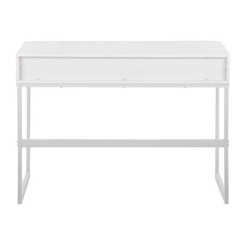 Franklin 32" Sleek Wood & Metal Console Table with Storage