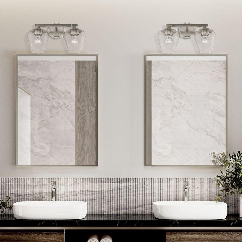 Livex Lighting Willow 2 - Light Vanity in  Brushed Nickel