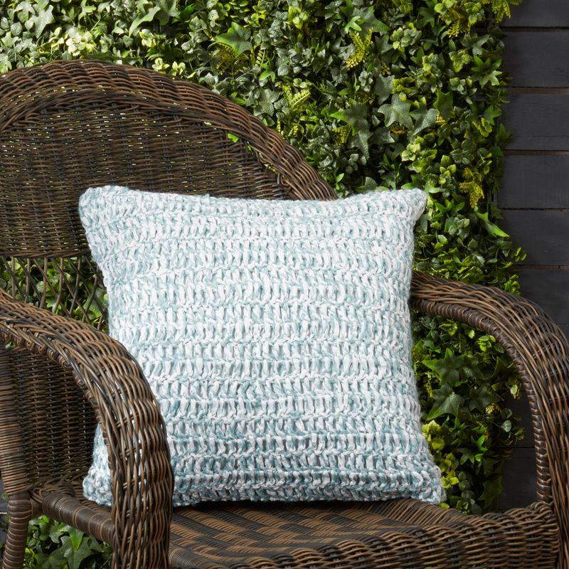 Saro Raffia Collection Indoor/Outdoor Throw Pillow