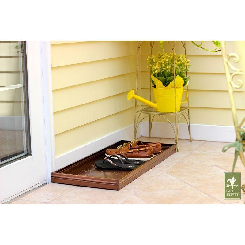 Pine Cones Copper Finish Multi-Purpose Boot Tray - Good Directions