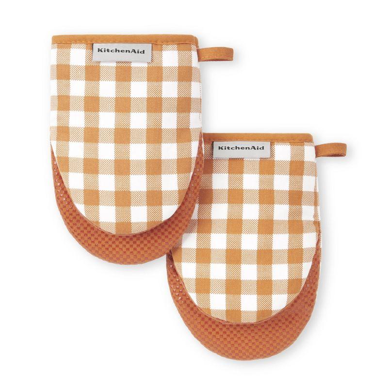 KitchenAid Gingham Mini Oven Mitt 2-Pack Set