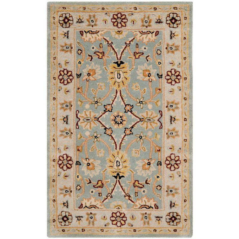 Antiquity AT249 Hand Tufted Area Rug - Light Blue/Ivory - 3'x5' - Safavieh.