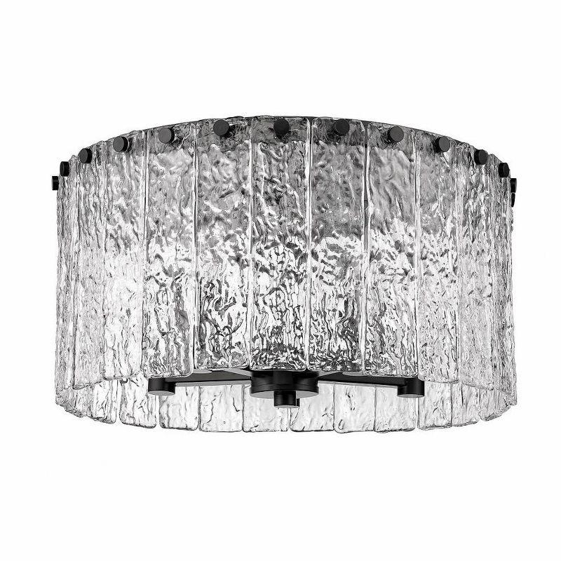 Z-Lite Glacier 5 - Light Flush Mount in  Matte Black