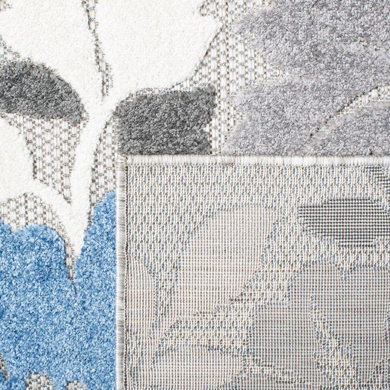 Cabana CBN308 Loomed Indoor Area Rug - Grey/Blue - 4'5"x6'5" - Safavieh