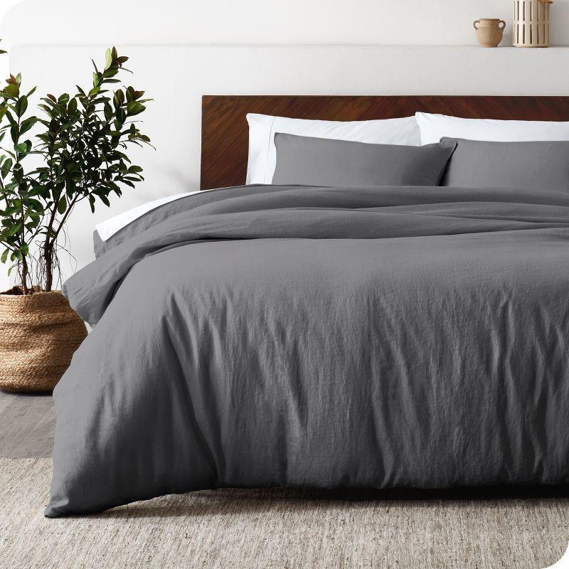 Bare Home Linen Duvet Cover Set