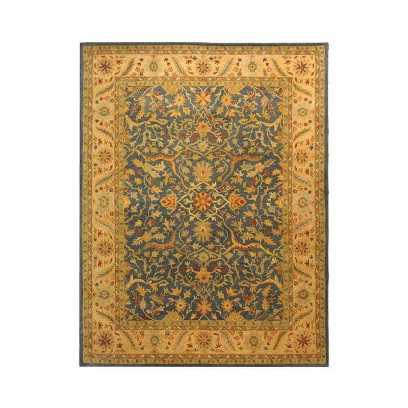 Antiquity AT14 Hand Tufted Indoor Area Rug - Blue - 8'3"x11' - Safavieh