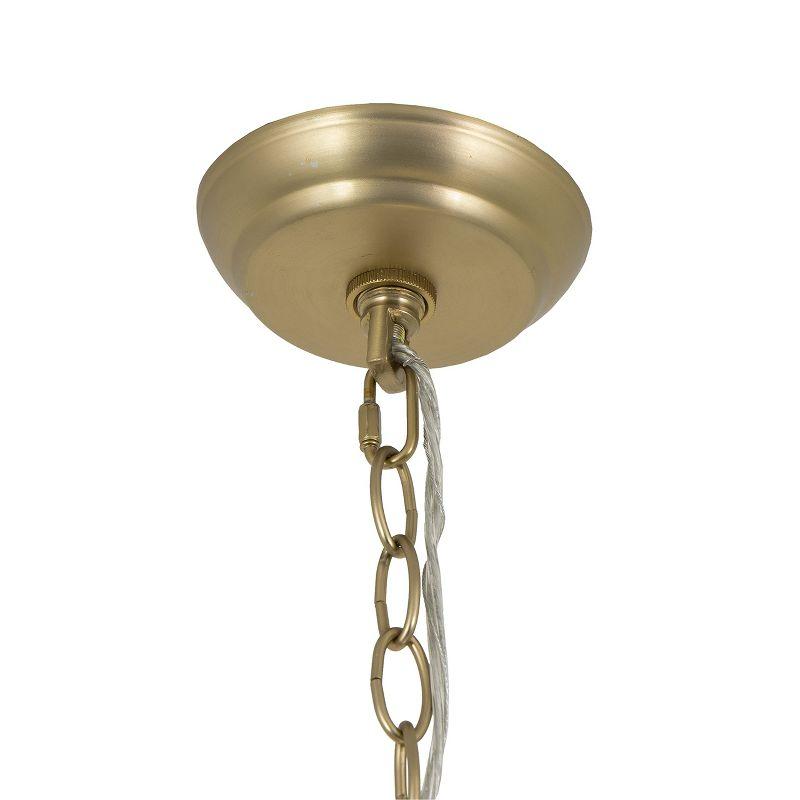 Yosemite Home Decor Brass 6-Light Brass Chandelier