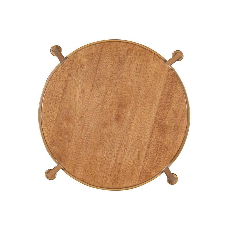 Metal and Wood Stools - Linon