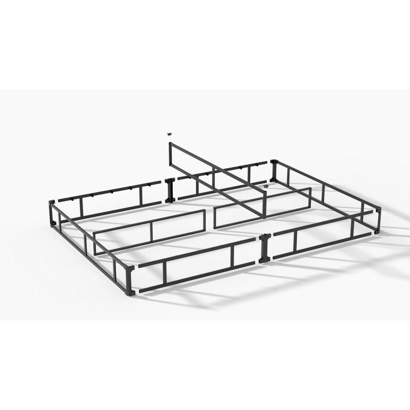 Metal Smart BoxSpring Mattress Base with Quick Assembly Gray - Zinus