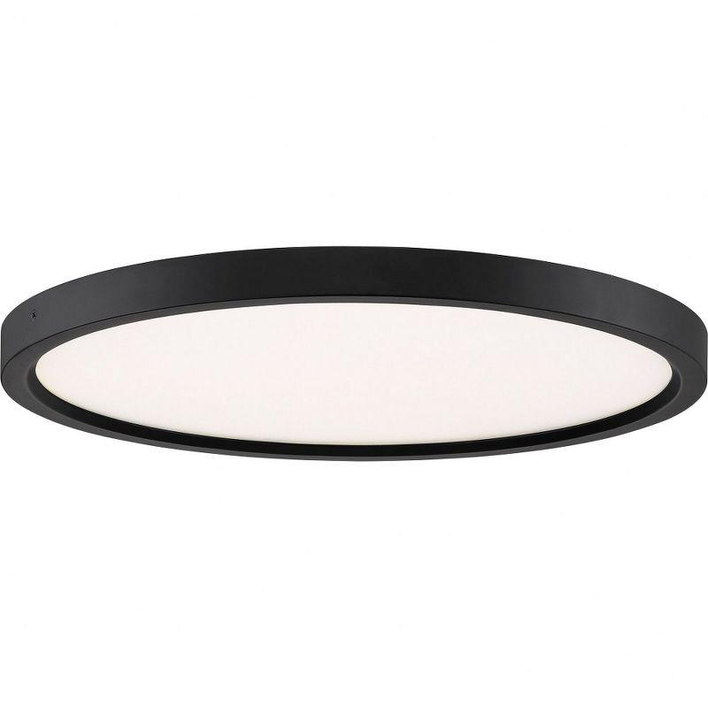 Quoizel Lighting Outskirts 1 - Light Flush Mount in  Oil Rubbed Bronze