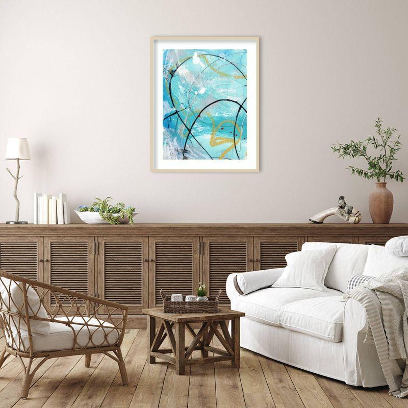 Amanti Art 33"x41" Whirlwind I by Laura Gibson Wood Framed Wall Art Print