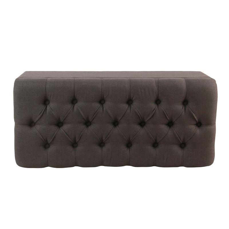 Ainsley Button Tufted Storage Bench - HomePop