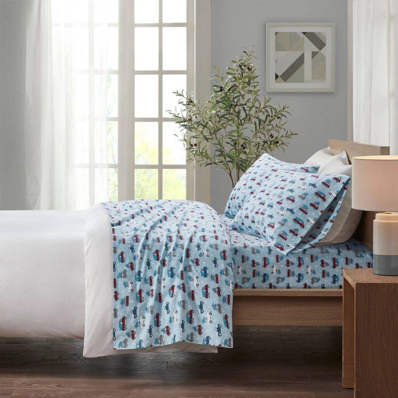 Madison Park Cozy Flannel 100% Cotton Sheet Set