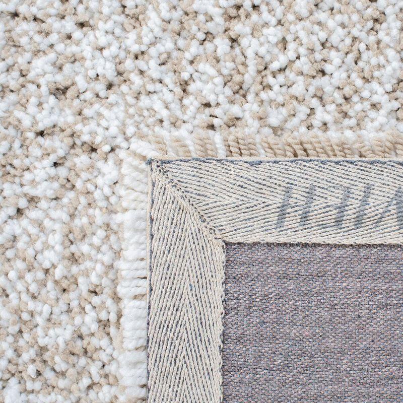 Ultimate Shag SGU211 Hand Tufted Indoor Area Rug - Sand/Ivory - 5'x8' - Safavieh.
