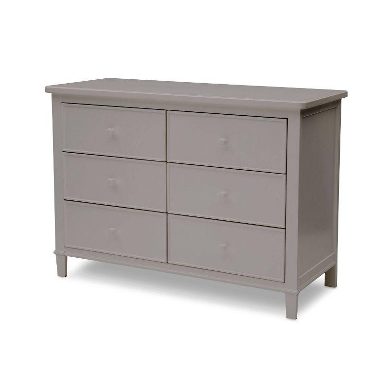 Gray Pine 6-Drawer Double Nursery Dresser