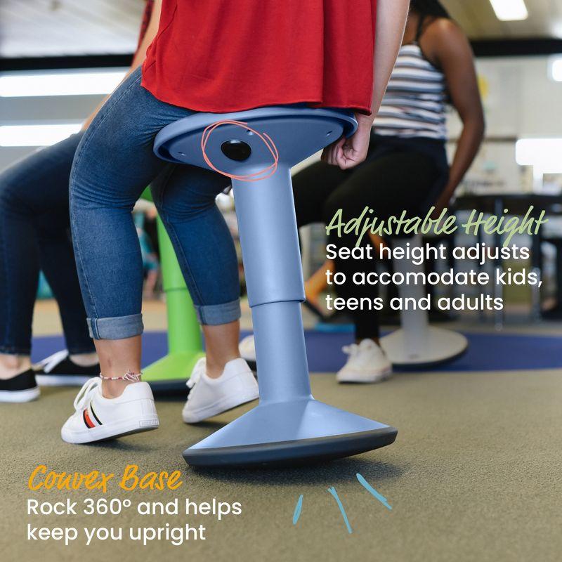 ECR4Kids ECR4Kids SitWell Wobble Stool, Adjustable Height, Active Seating