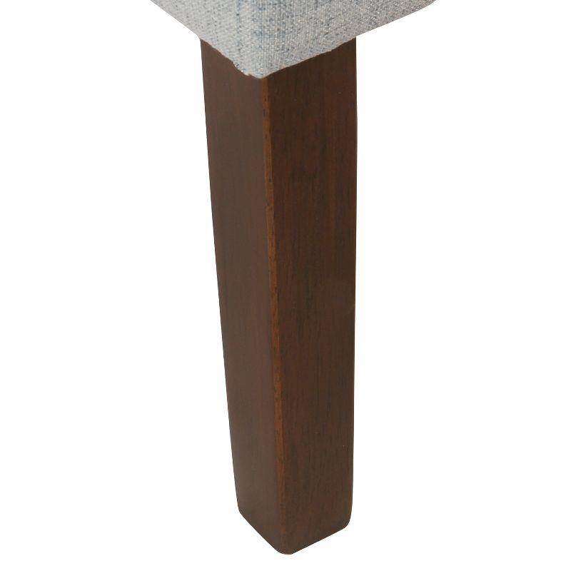 Classic Swoop Arm Accent Chair Light Blue - HomePop: Upholstered Polyester, Foam-Filled, Plywood Frame