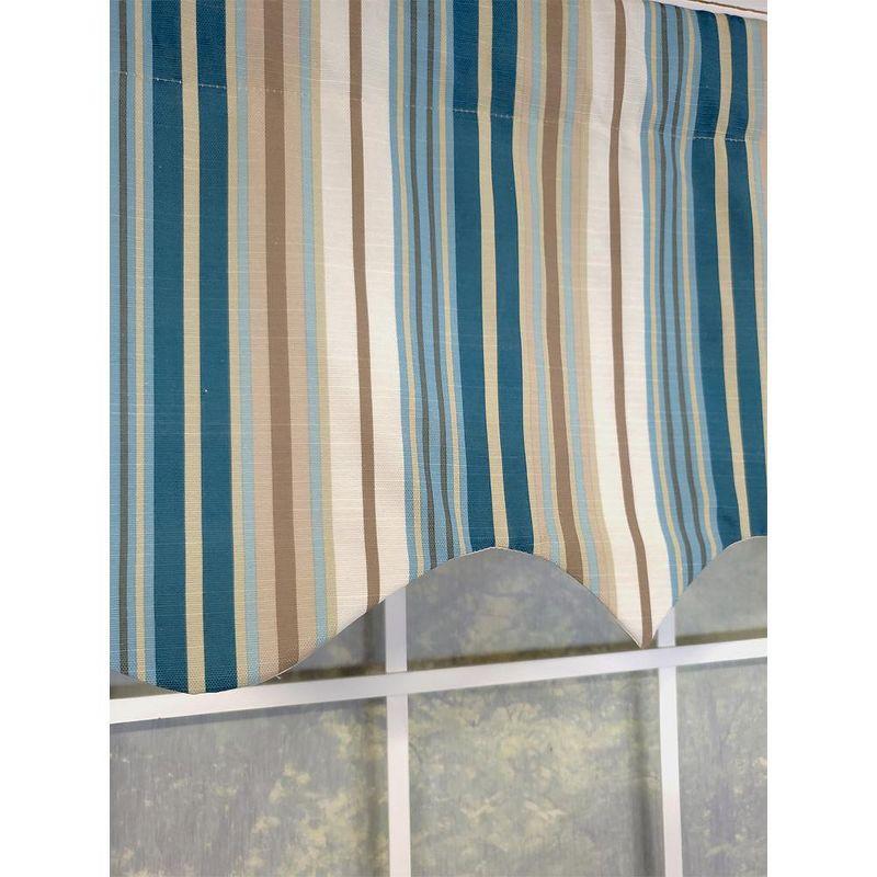 Elisa Stripe Regal Valance Blue