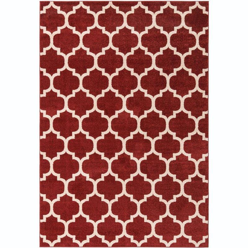 Unique Loom 7' 1 x 10' 0 Trellis Philadelphia Dark Terracotta Area Rug