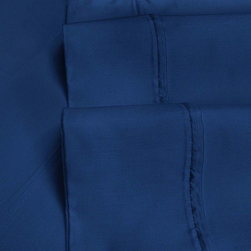 Luxury Sustainable Cotton 1200 Thread Count Solid Sheet Set by Blue Nile Mills