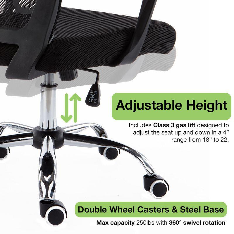 Modern Home Zuna Mid-Back Office Chair - White/Gray