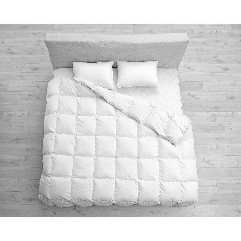Continental Bedding - Harmony 550FP White Down Duvet Insert - Summer Weight Comforter